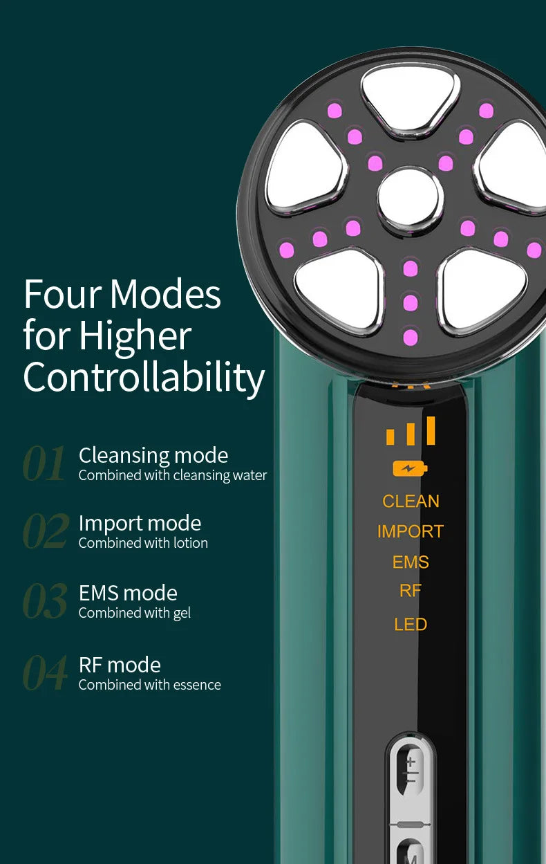 Microcurrent Facial & Neck Device - LED Photon Rejuvenation