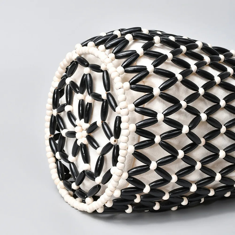 Woven Beaded Handbag