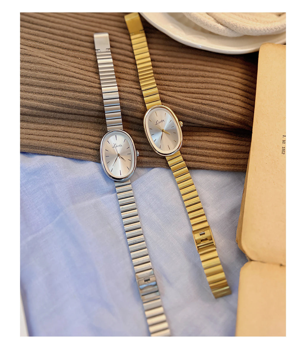 Women's Quartz Watch with Gold Bracelet