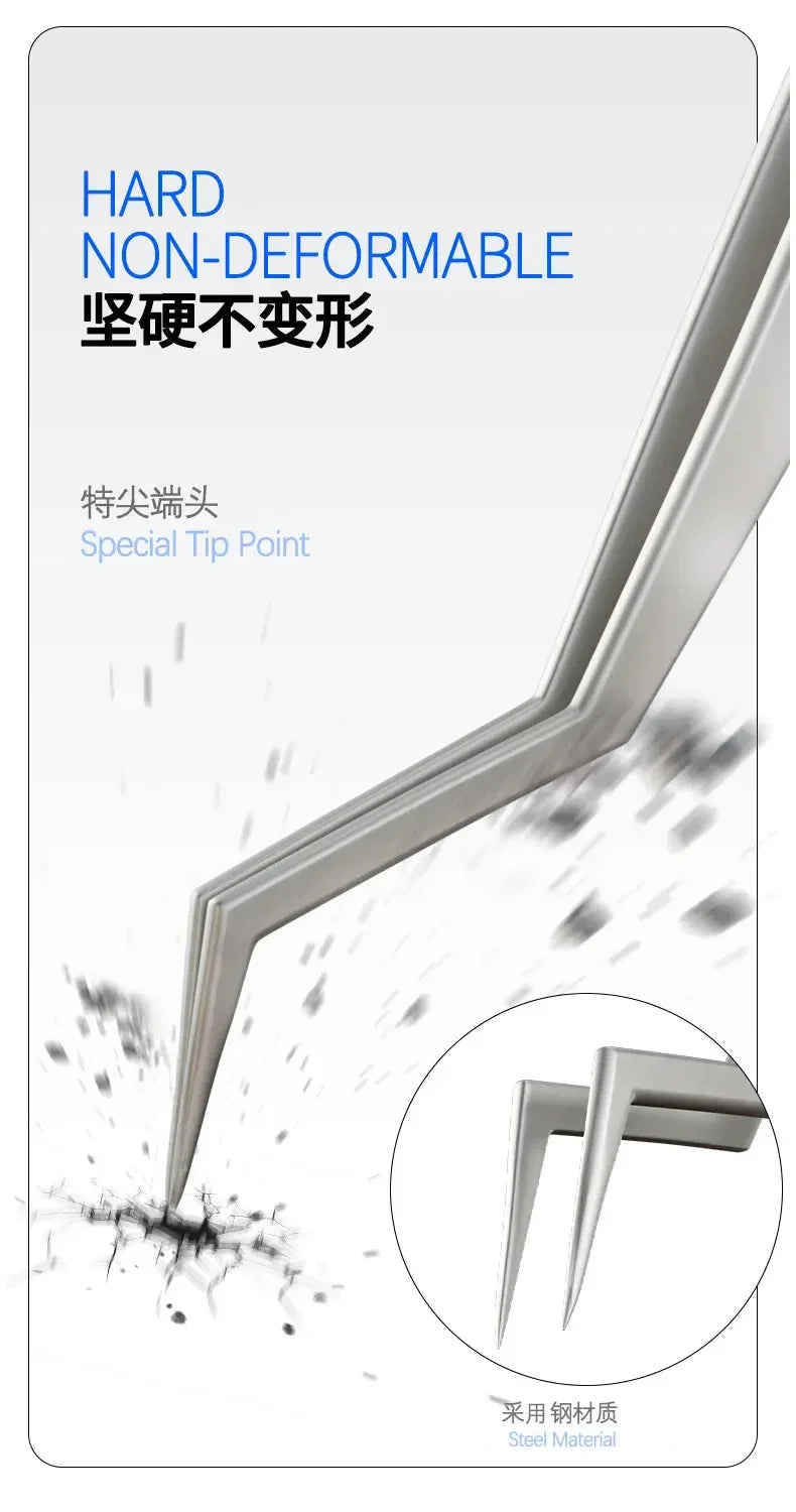 MECHANIC Aax-17 tin positioning tweezers, for precise clamping of tin wire, non-slip and wear-resistant, made of steel