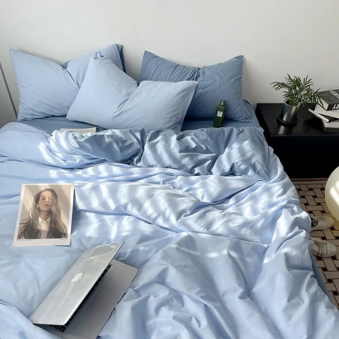 Washed Cotton Duvet Cover Set