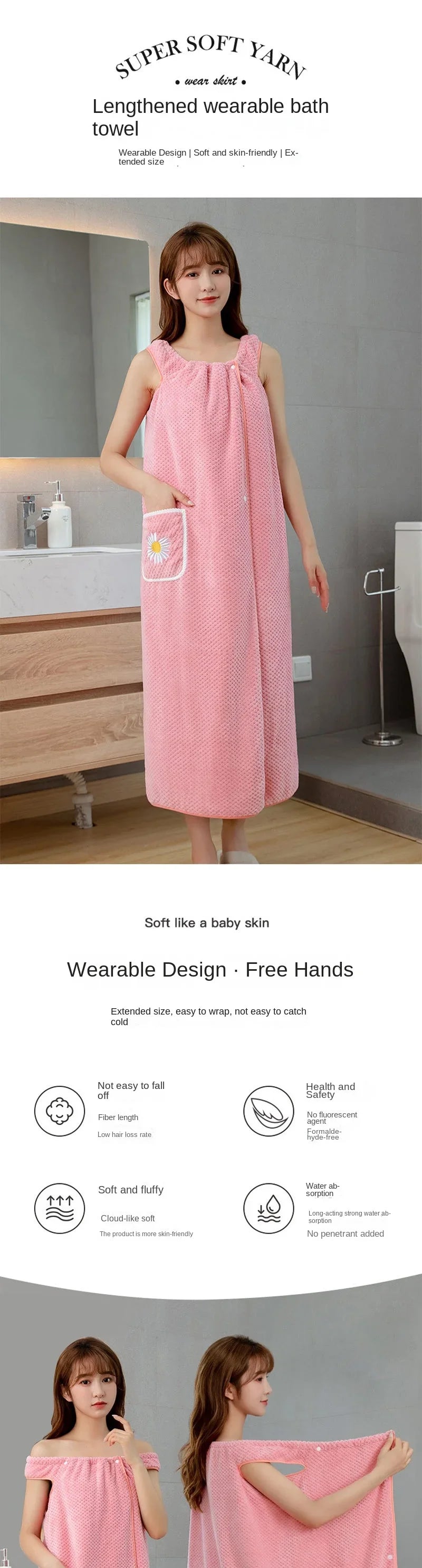 Women's Wearable Polyester Wrap