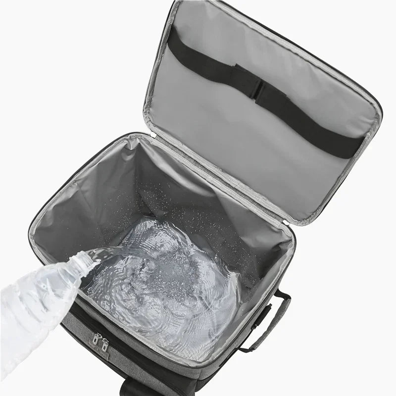Rolling Cooler with Removable Wheels & Handle