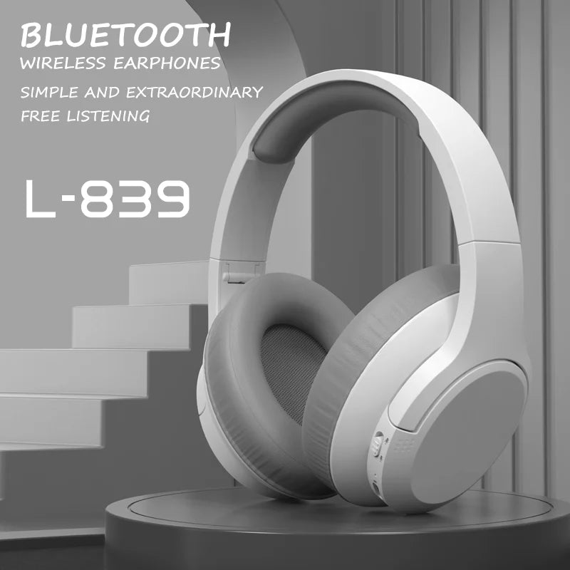 Wireless Bluetooth 5.3 Over-Ear Headphones with Hi-Res Audio