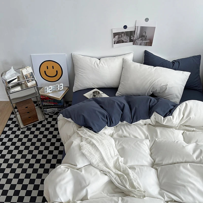 Washed Cotton Duvet Cover Set