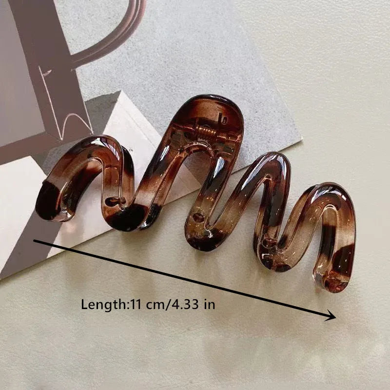 High Gloss Plastic Hair Clip – Snap Closure, Strong Hold