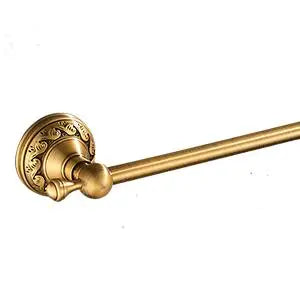 Antique Brass Aluminium Bathroom Accessories Set - Wall Mounted