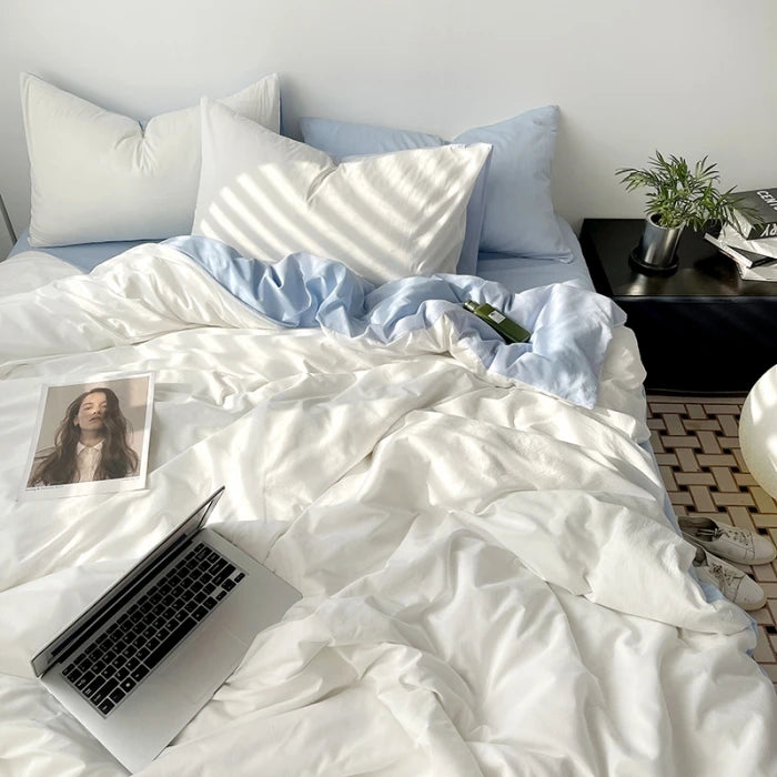 Washed Cotton Duvet Cover Set