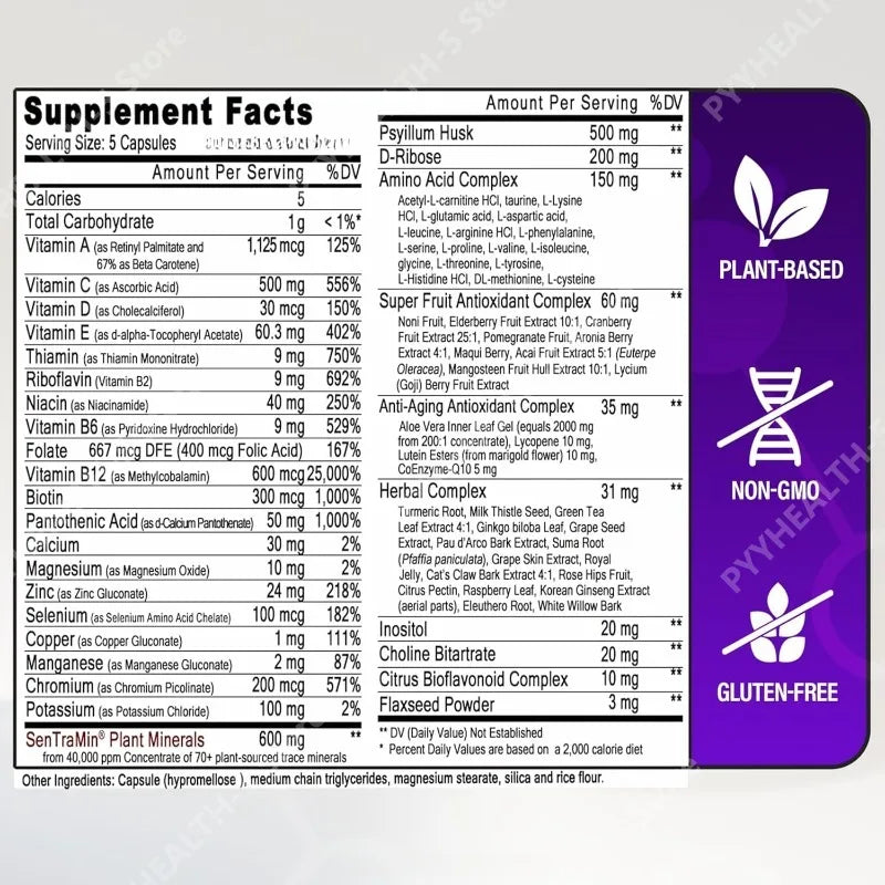 Immune Support Supplement - 150 Vegetable Capsules