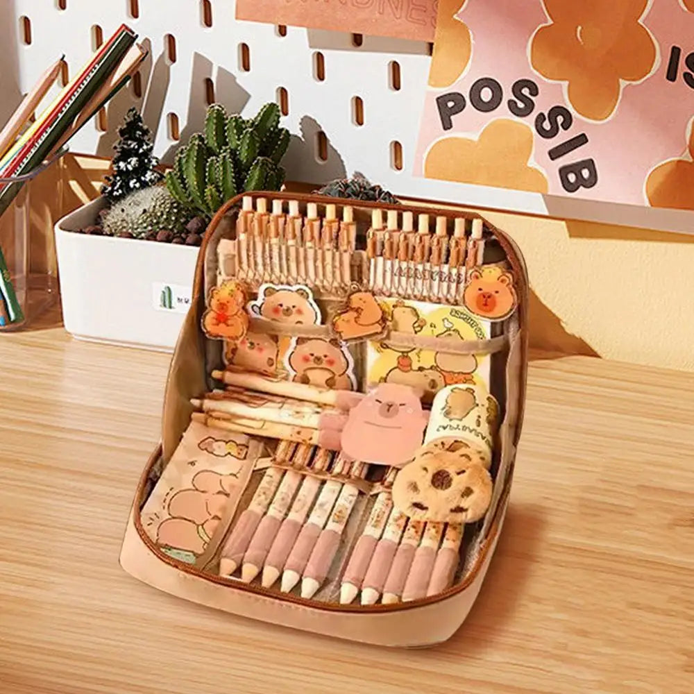Capybara Stationery & Pencil Case Gift Set
