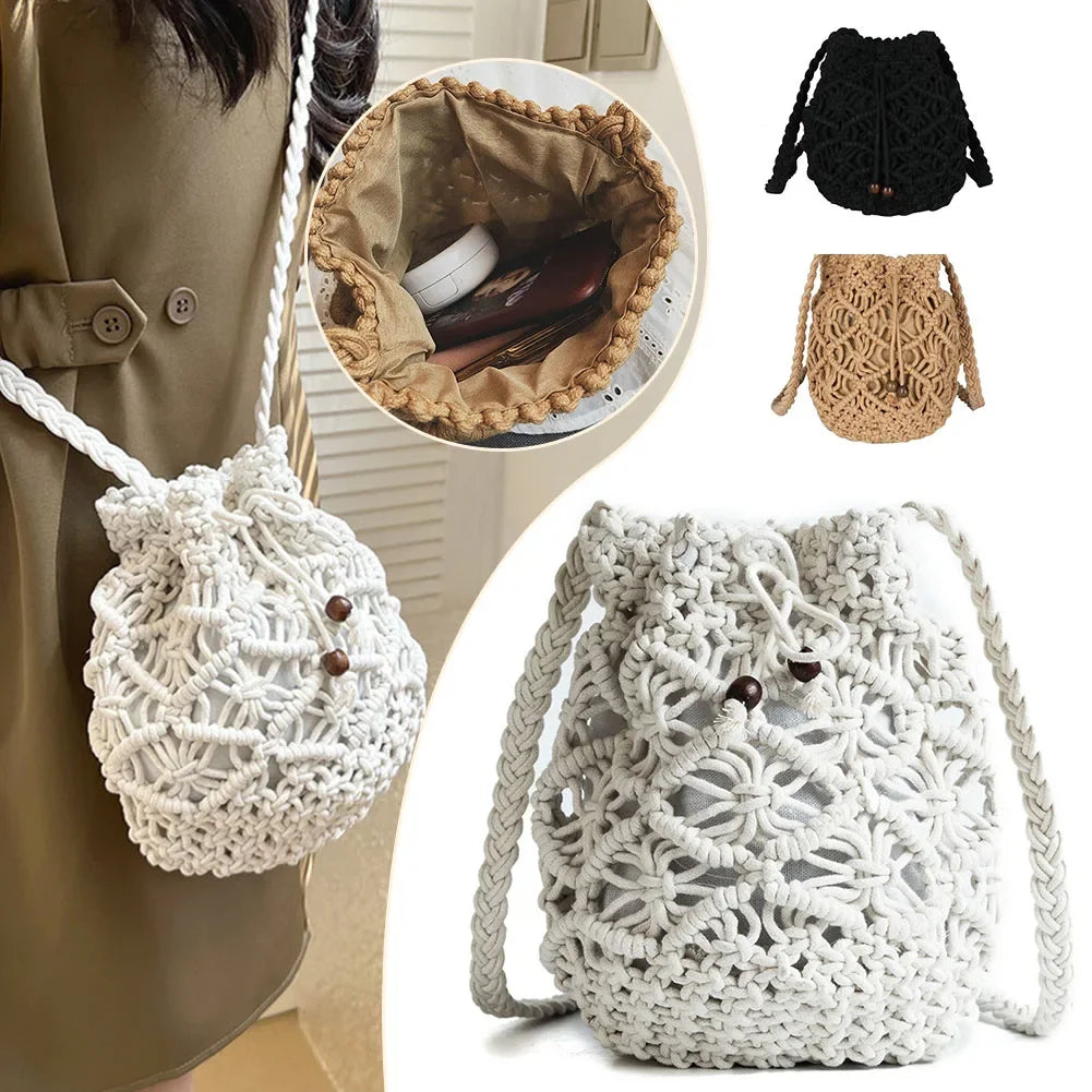 Handmade Women's Bucket Bag – Shoulder & Crossbody