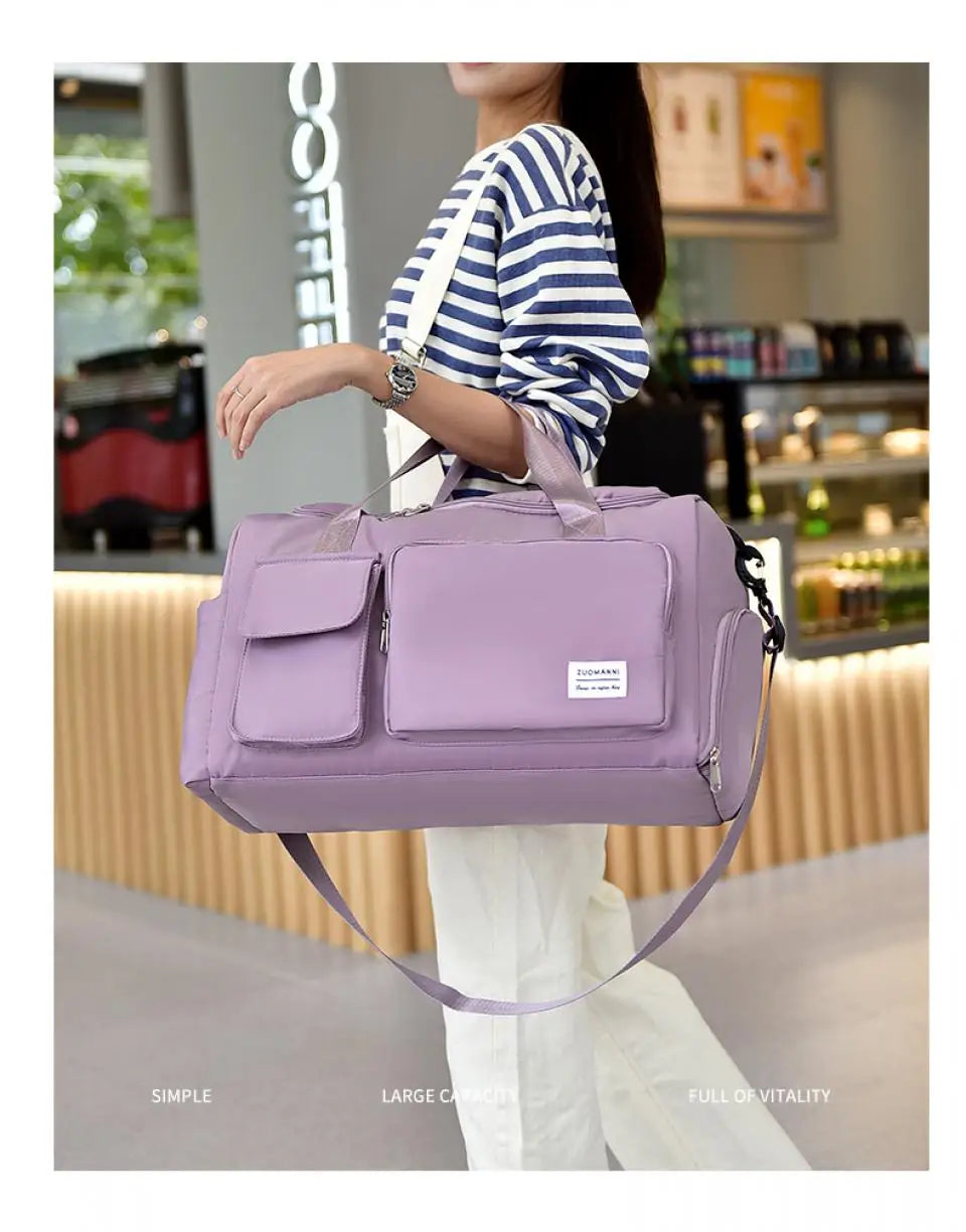 Duffle Bag with Shoe Compartment
