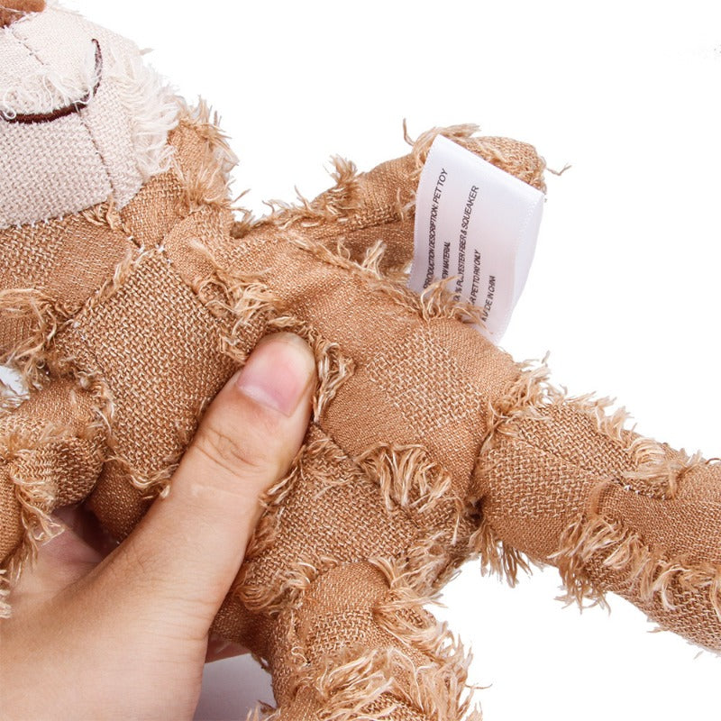 Interactive Plush Teddy Bear Sound Toy for Dogs
