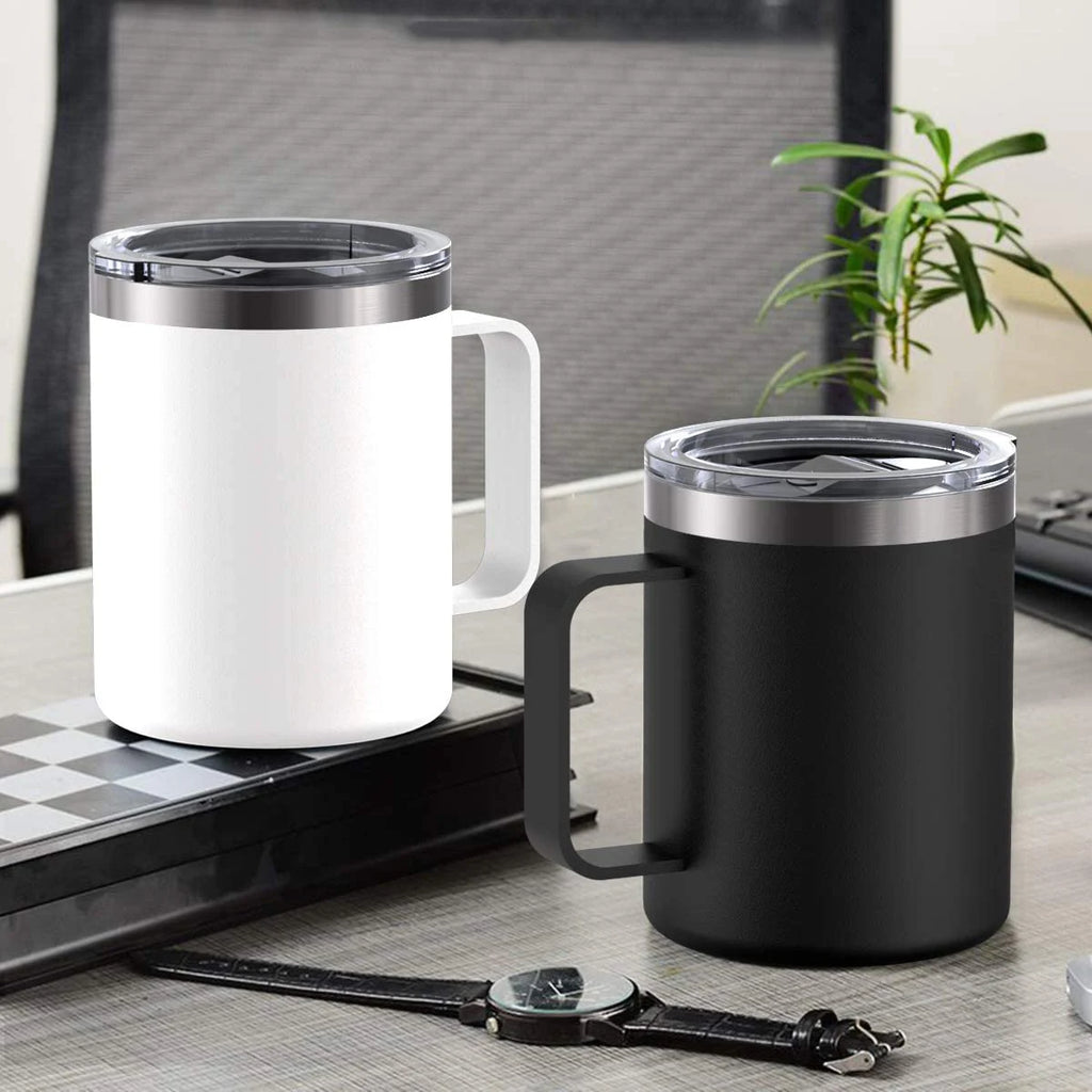Stainless Steel Insulated Coffee Mug 360ml Tumbler Cup with Lid for Hot & Cold Drinks