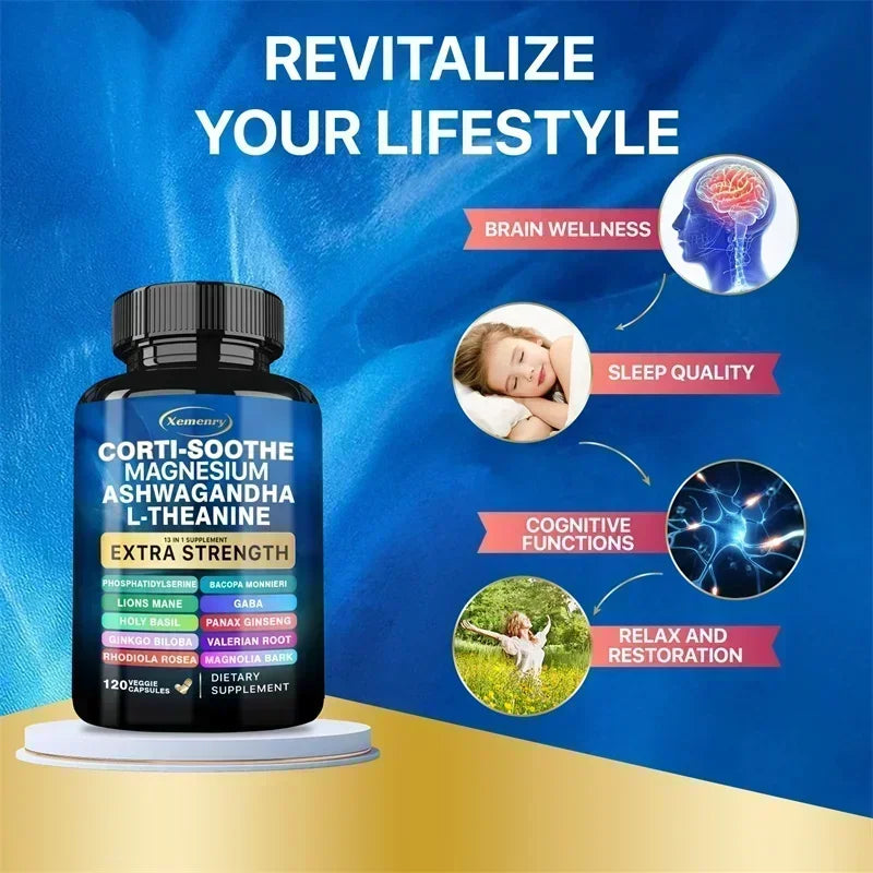 Corti-Soothe Supplement - Cortisol & Adrenal Support for Stress Relief