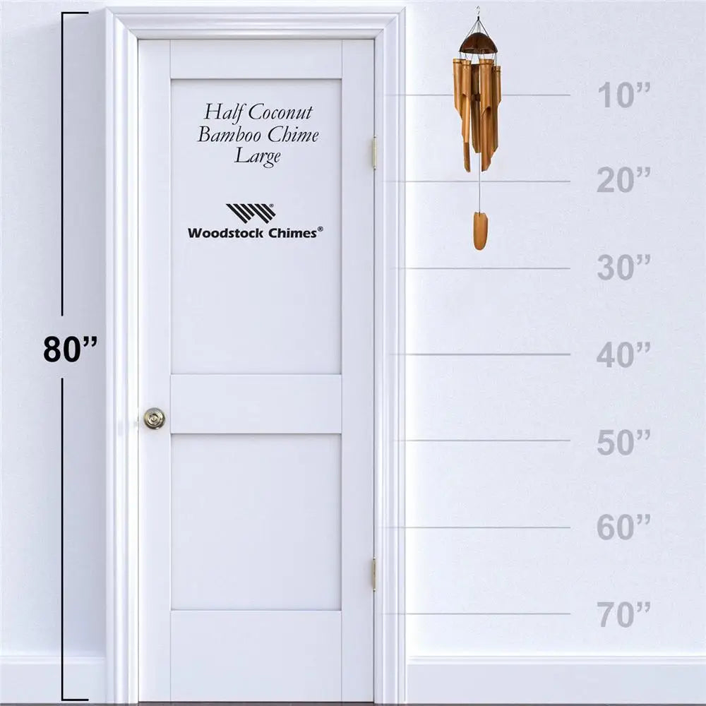 Handmade Bamboo & Wood Wind Chimes - Indoor & Outdoor