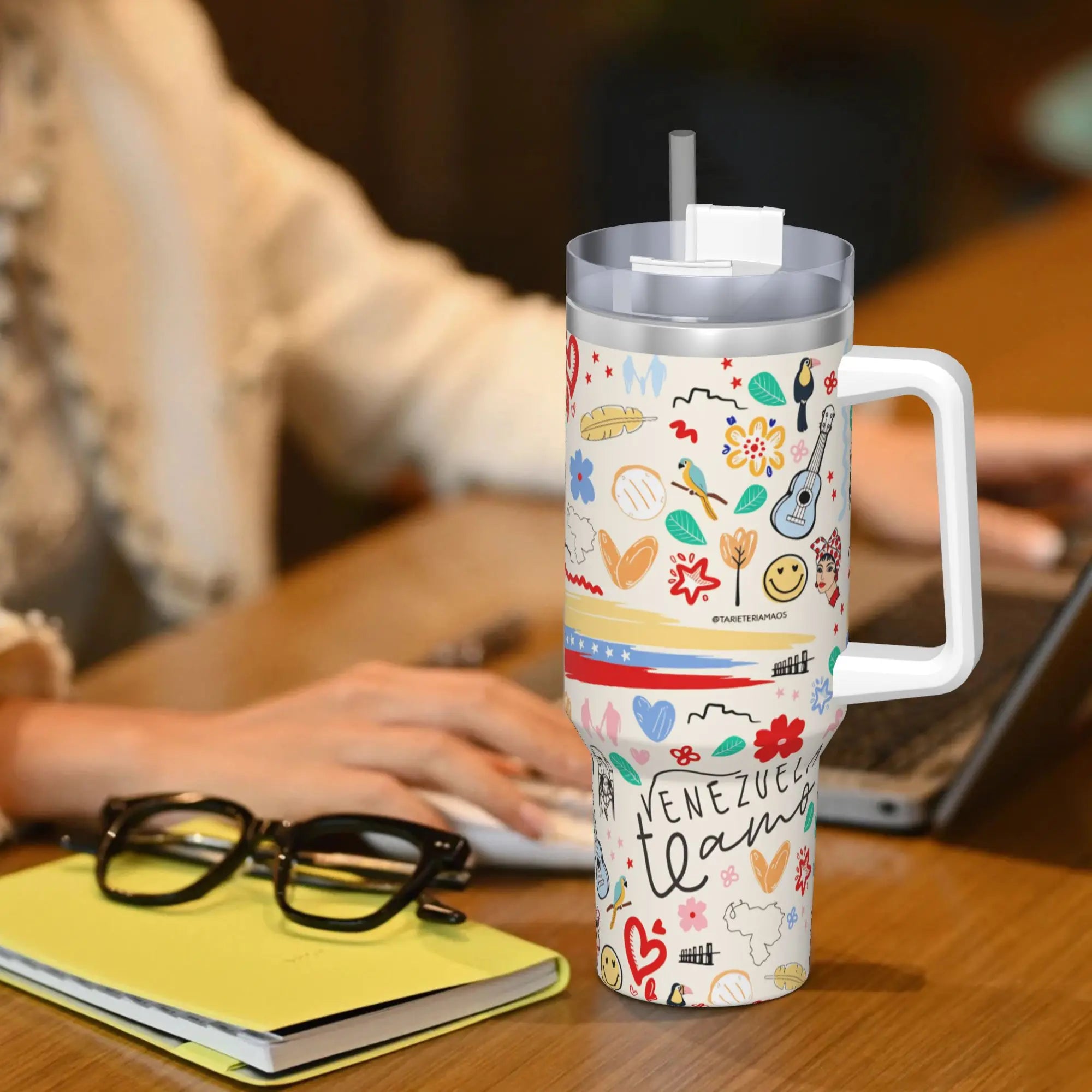 Aesthetic Art Stainless Steel Thermal Tumbler