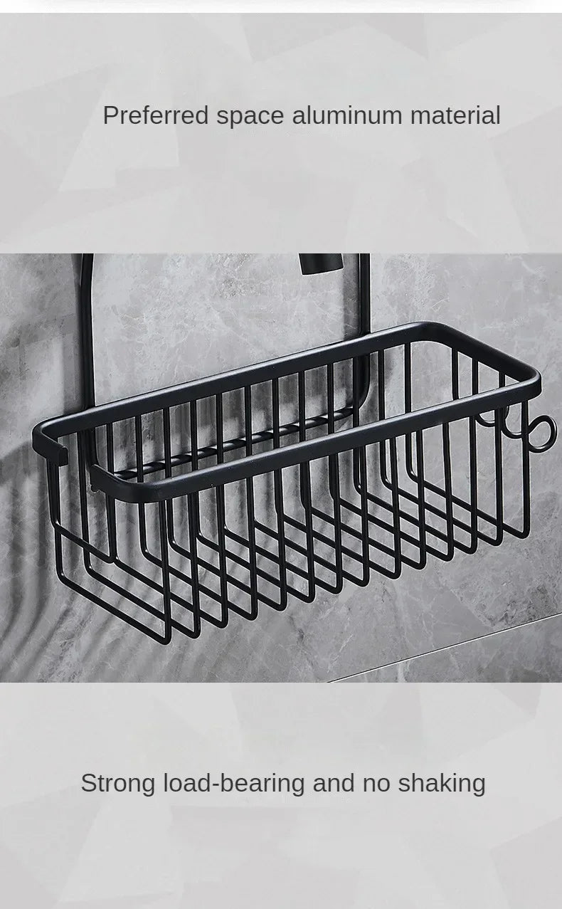Shower Storage Basket – Wall-Mounted Bathroom Organiser