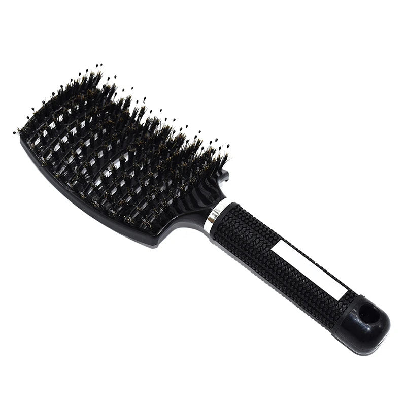 Nylon Bristle Hairbrush – Detangling & Smoothing Brush for All Hair Types