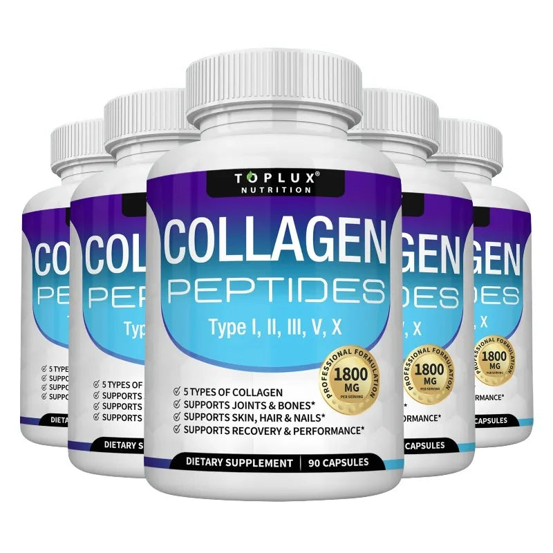 Collagen Peptides 1800mg - Skin Texture, Moisture & Antioxidant