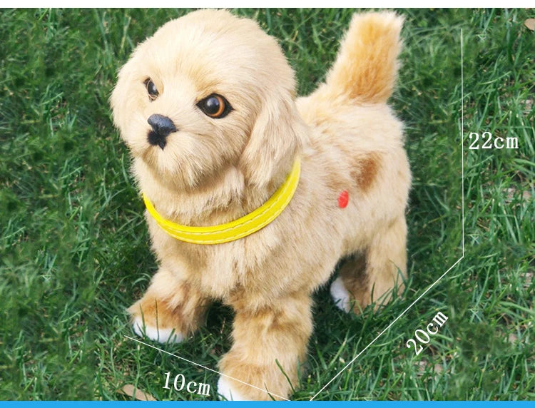 New Simulation Electric Dog, Voice Control, Walking, Nodding, Music
