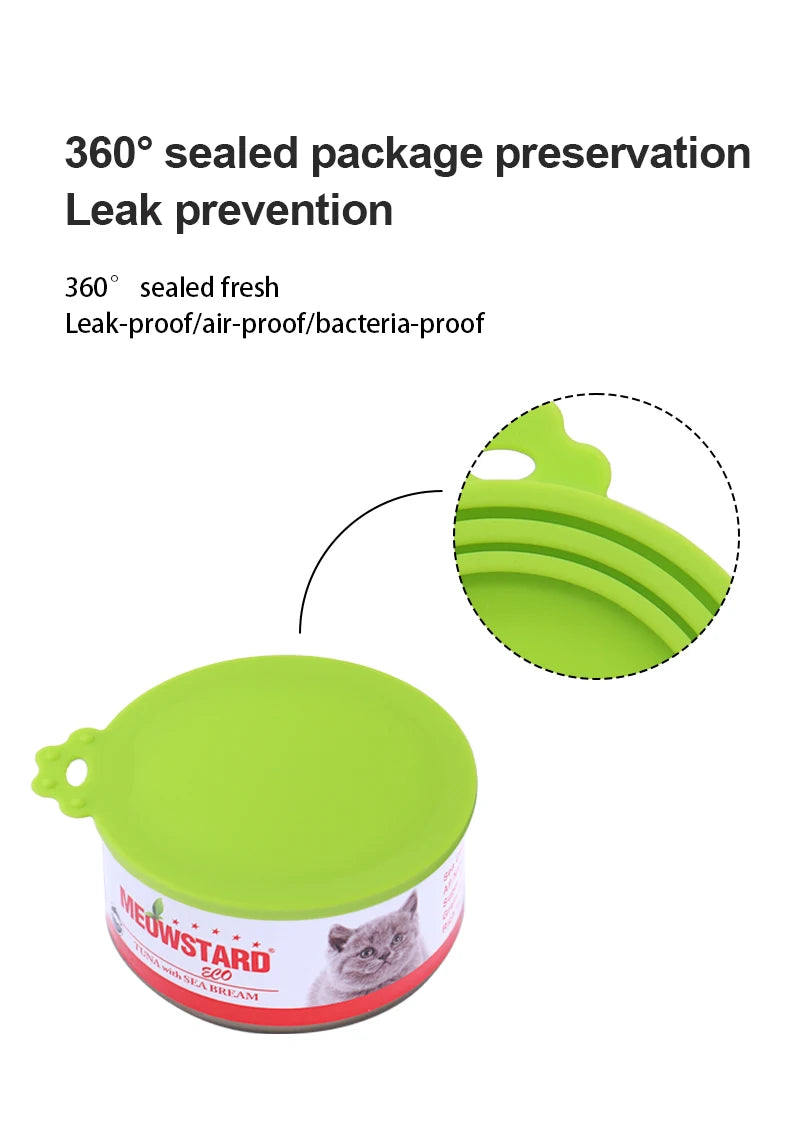 1 Reusable Silicone Pet Can Lid - Bpa Free