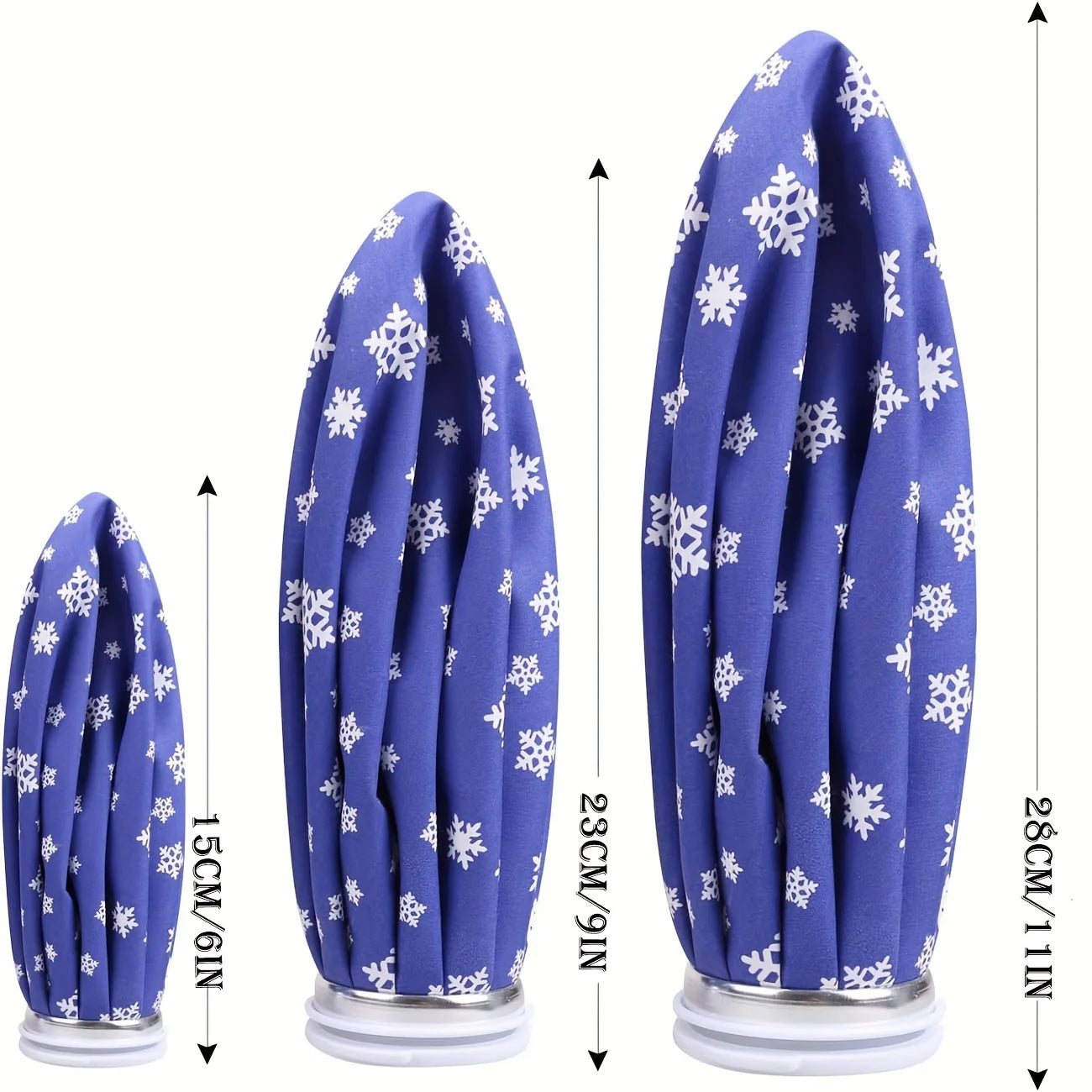 Reusable Cotton Ice & Heat Pack Set – 3 Sizes (6", 9", 11")