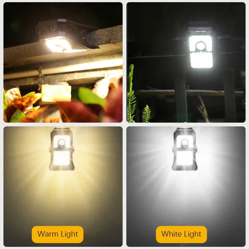 Solar Clip-On LED Outdoor Lights with Smart Sensor
