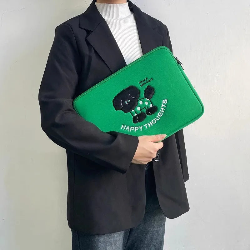 Cute Laptop Sleeve For, MacBook Air Pro 13.3, 13.6, 14, 15, 16, Xiaomi, Huawei, Dell, Asus, HP, Lenovo - 15.6 Inch