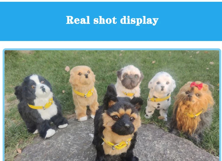 New Simulation Electric Dog, Voice Control, Walking, Nodding, Music
