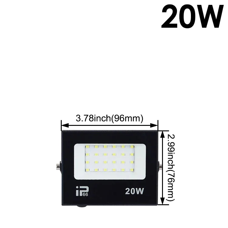 LED Flood Light - Spotlight 100W 150W 200W - Outdoor Lighting 6500K Waterproof - Lamps AC220V