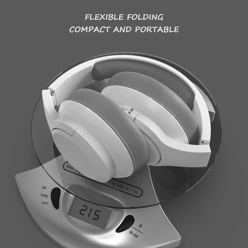 Wireless Bluetooth 5.3 Over-Ear Headphones with Hi-Res Audio