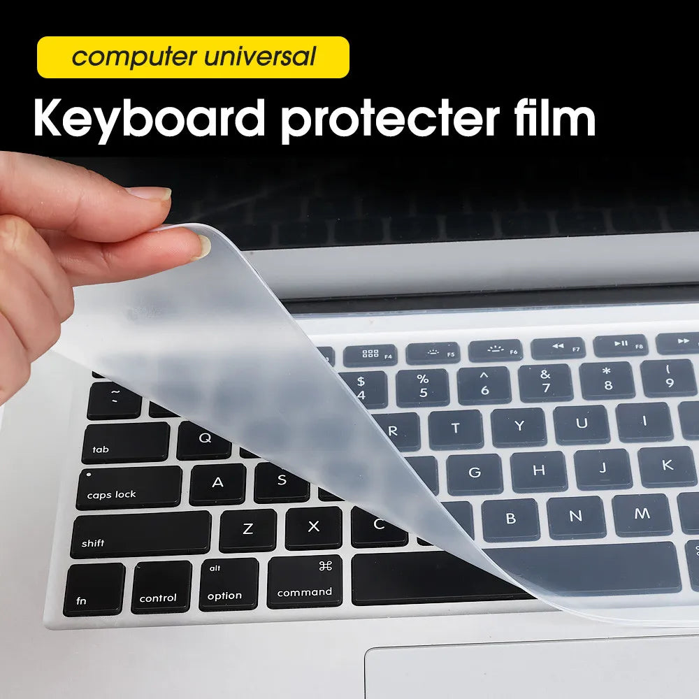 Universal Laptop Keyboard Silicone Cover – Dustproof & Waterproof, 13–17 Inch