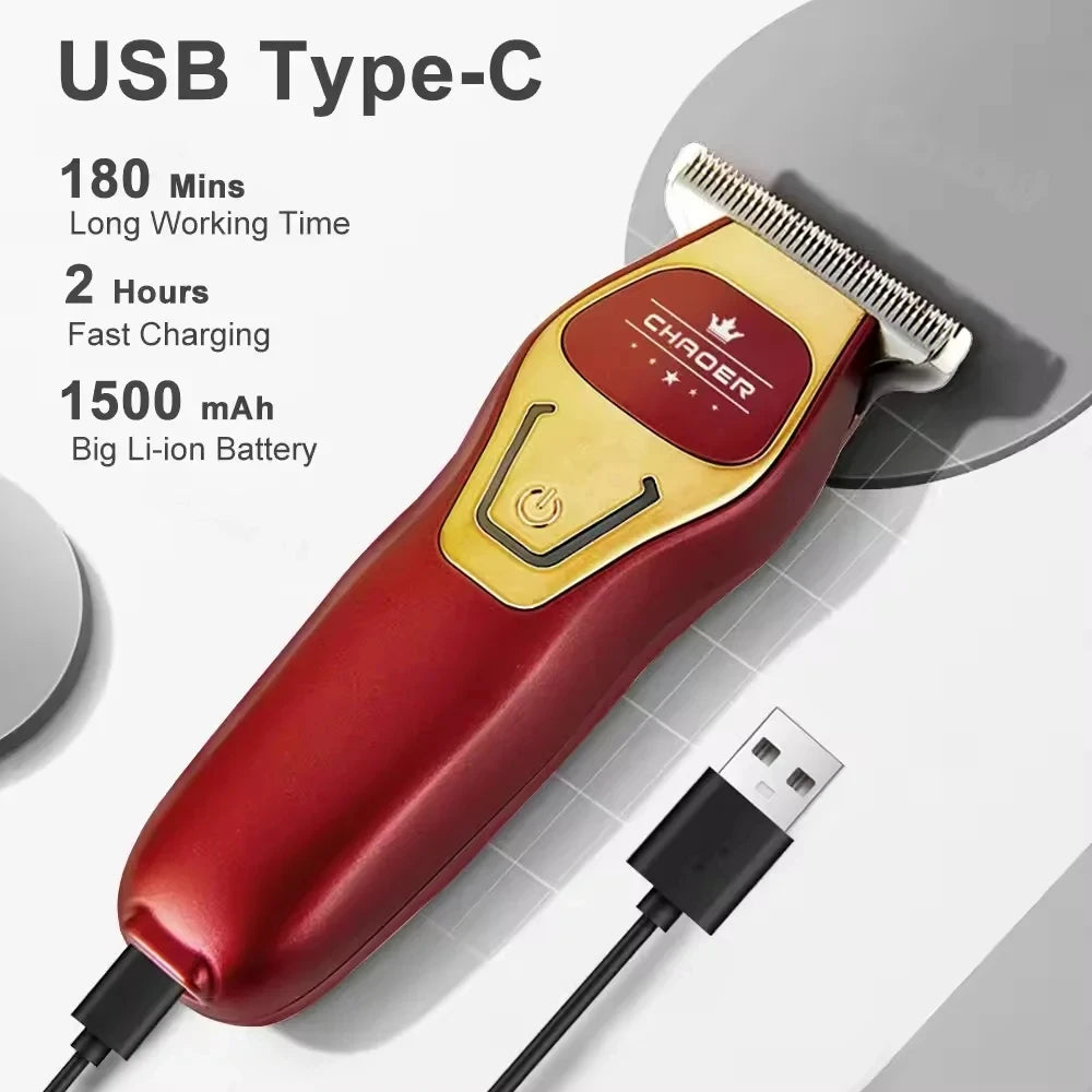 Mini Portable Rechargeable Electric Hair Clipper – Cordless Trimmer