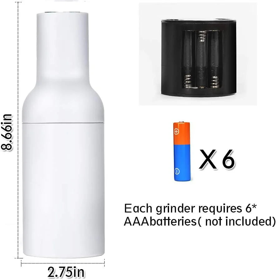 Electric Salt & Pepper Grinder Set – USB Rechargeable