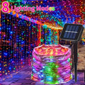 Waterproof Outdoor Solar LED String Lights with 8 Modes