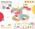 Kids DIY Bath Toy - Building Water Slide & Dinosaur Tracks
