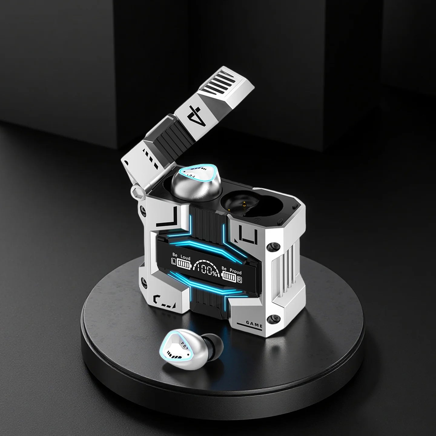 Wireless Bluetooth 5.3 Earphones with Active Noise-Cancelling Mic