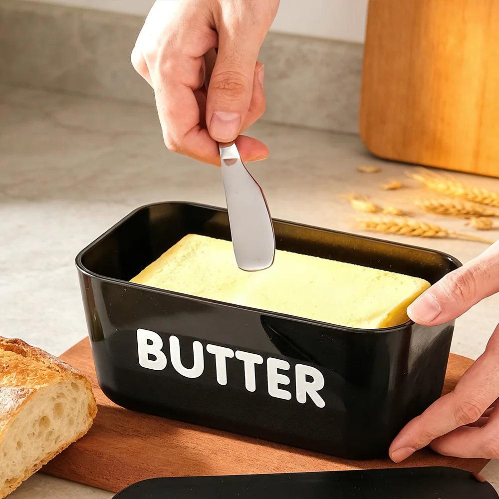 Butter Dish Fridge Storage Box with Spreader Knife