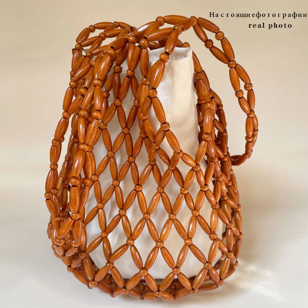 Woven Beaded Handbag