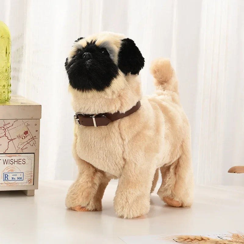 New Simulation Electric Dog, Voice Control, Walking, Nodding, Music