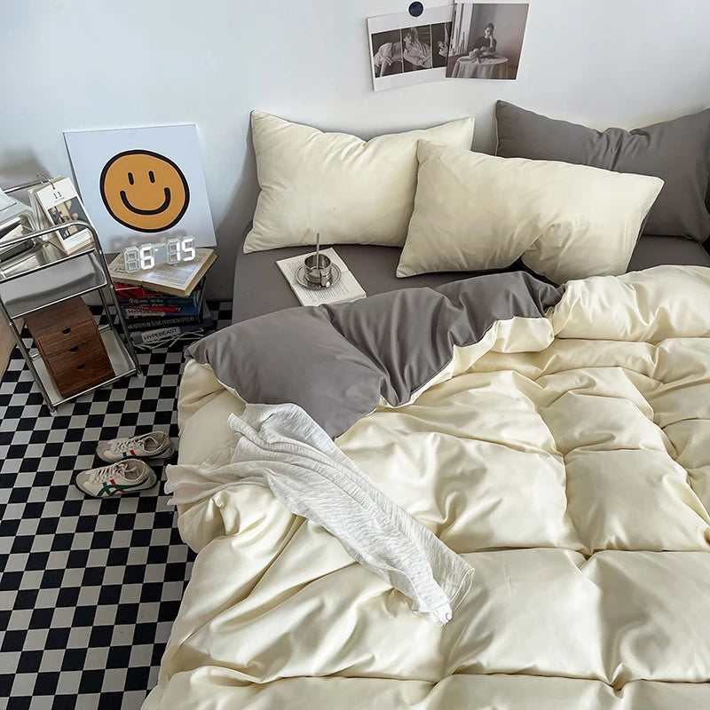 Washed Cotton Duvet Cover Set
