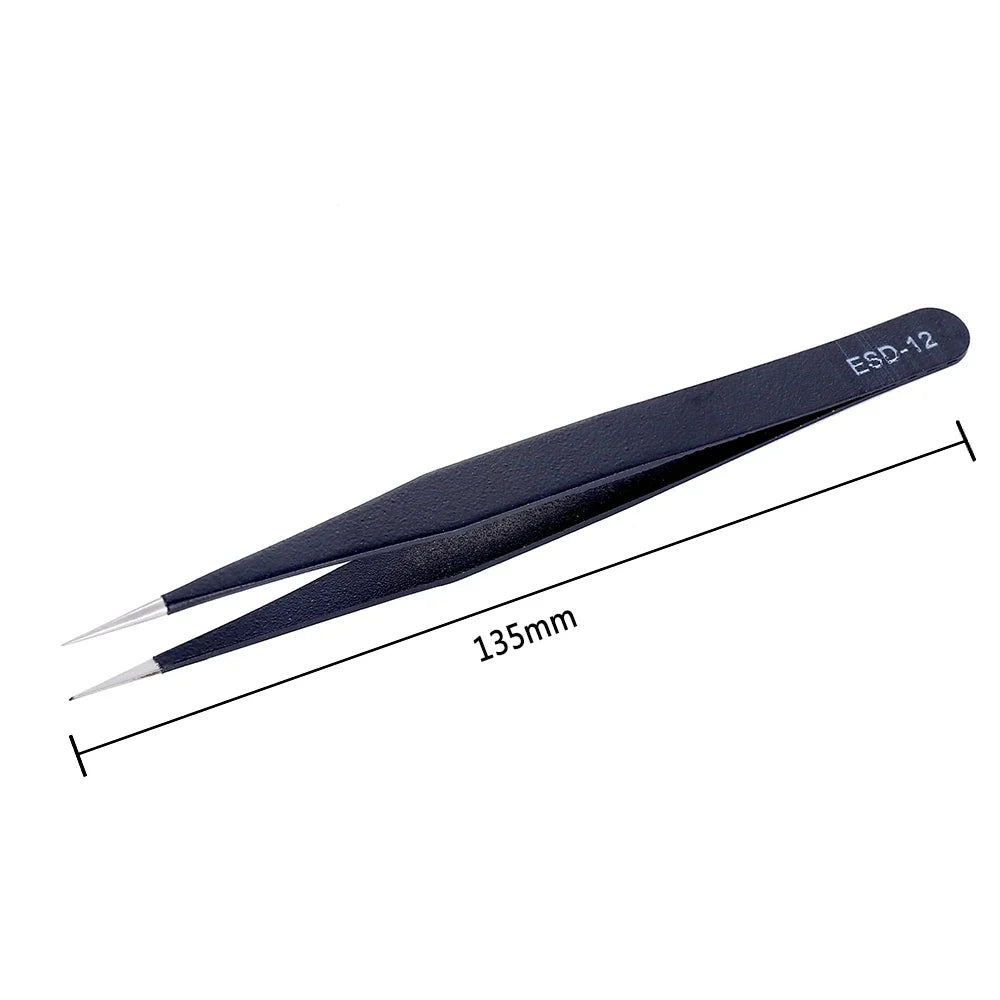 ESD Anti-Static Tweezers Set – 6 Piece