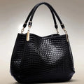 Women's Crocodile Print Shoulder Bag