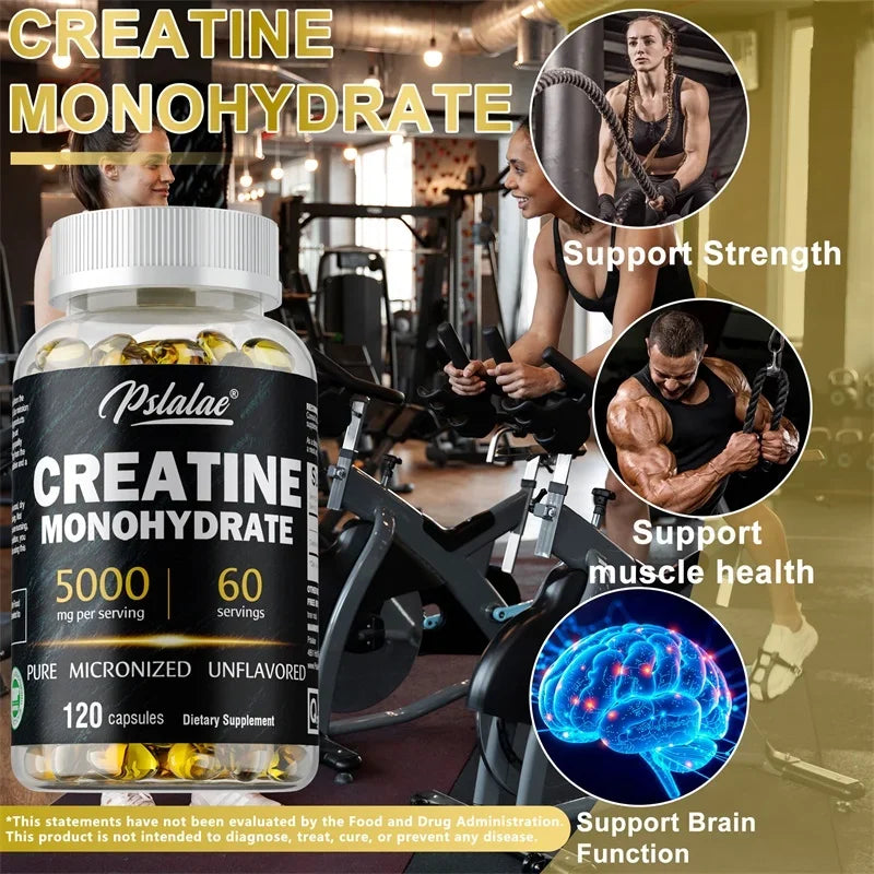 Creatine Monohydrate - Vegetarian & Gluten-Free Muscle Strength Formula