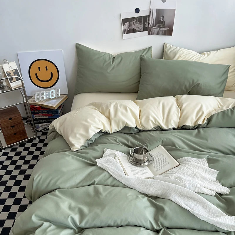 Washed Cotton Duvet Cover Set