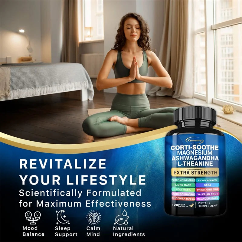 Corti-Soothe Supplement - Cortisol & Adrenal Support for Stress Relief