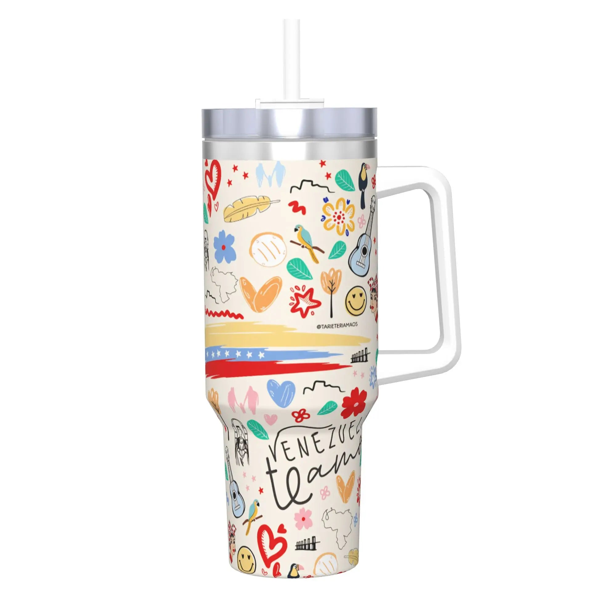 Aesthetic Art Stainless Steel Thermal Tumbler