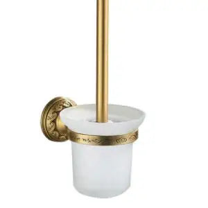 Antique Brass Aluminium Bathroom Accessories Set - Wall Mounted