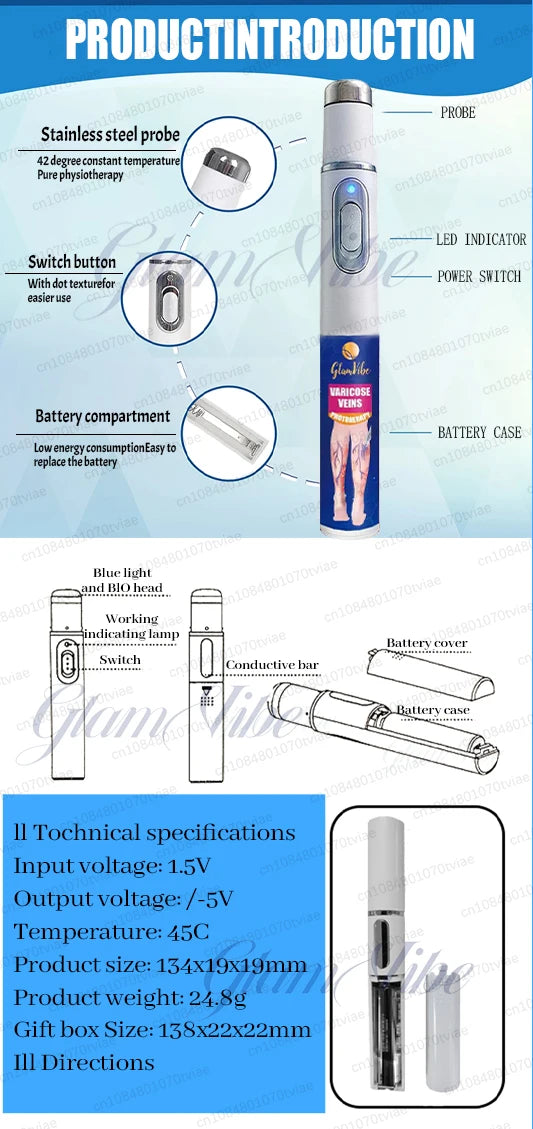 Leg Phototherapy Pen – Relieves Swelling, Heaviness & Promotes Circulation